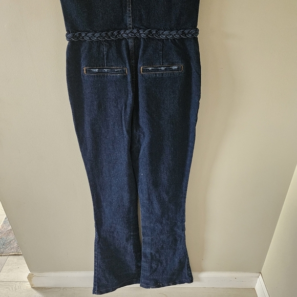 Ser.O.Ya Dark Wash Alice Denim Jumpsuit NWT - Picture 10 of 16